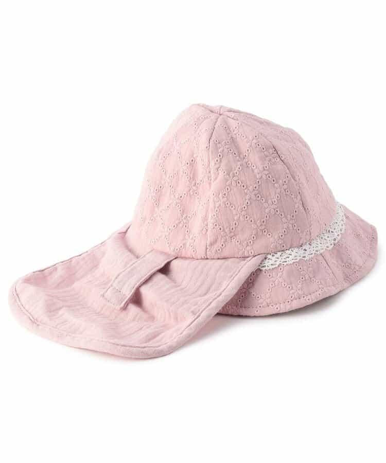 嬰兒帶遮陽帽的蕾絲帽