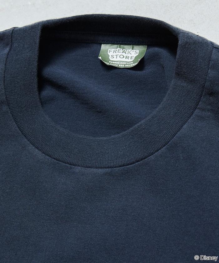DISNEY/《迪士尼》/『幻想曲』/藍色/米奇老鼠/絨布印花 圓領T恤
