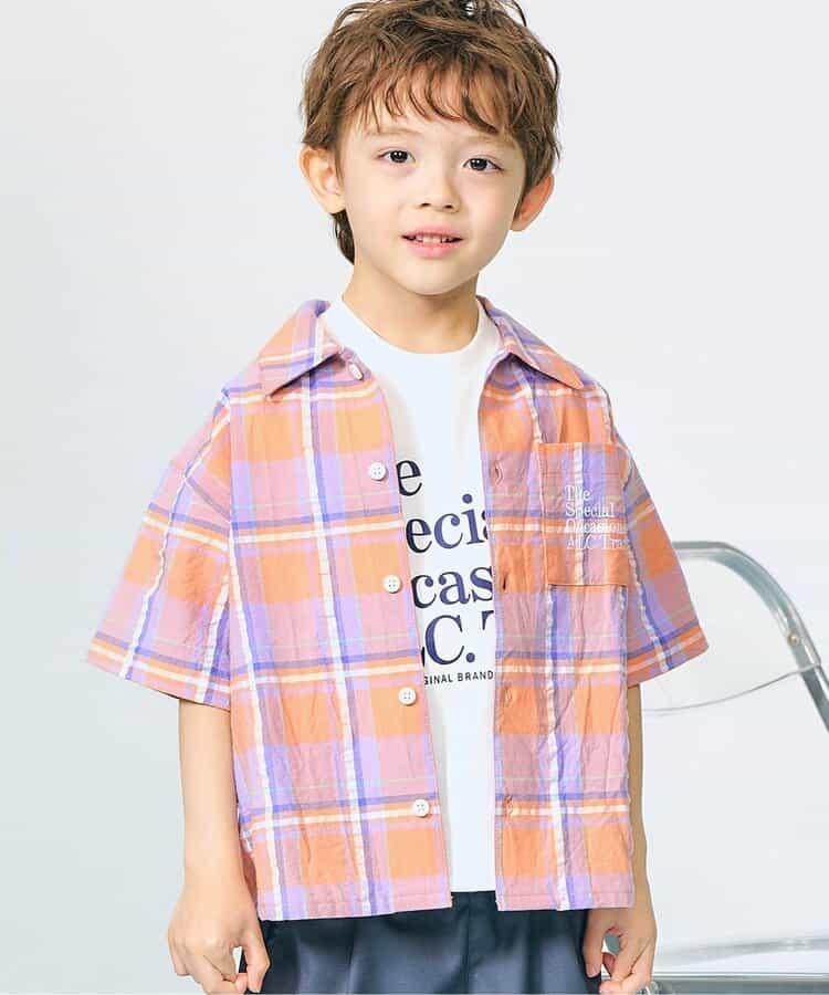 【連衣裙】條紋格子襯衫