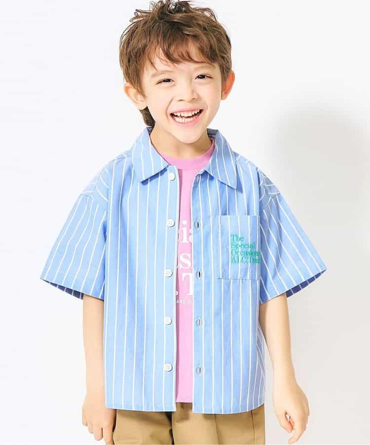 【連衣裙】條紋格子襯衫