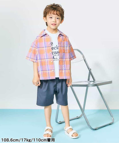 【連衣裙】條紋格子襯衫