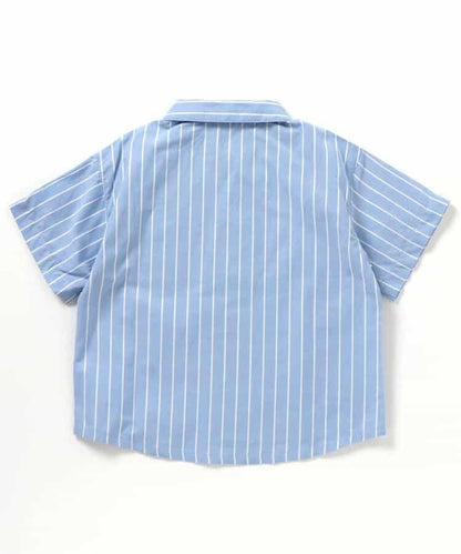 【連衣裙】條紋格子襯衫