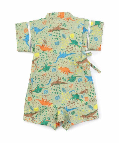 精緻花紋和服連體褲