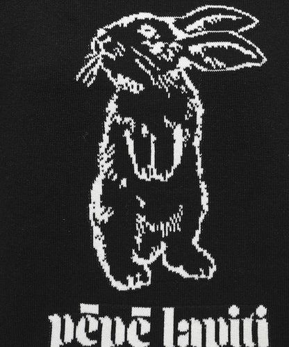 兔毛混紡半袖套頭毛衣
