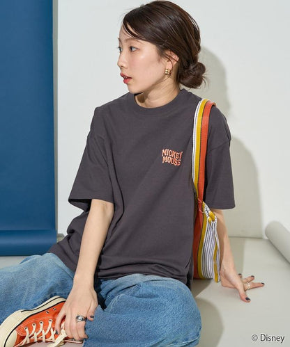 聯名/米老鼠/米奇老鼠背刺繡短袖T恤