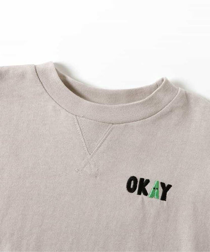 下襬疊層圓領T-shirt