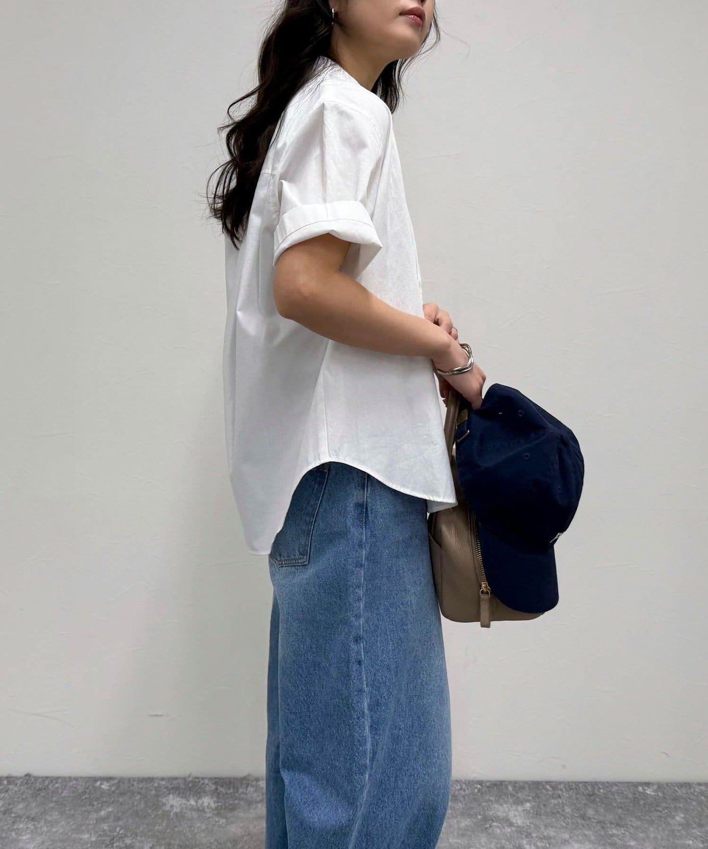 FR刺繡短袖襯衫