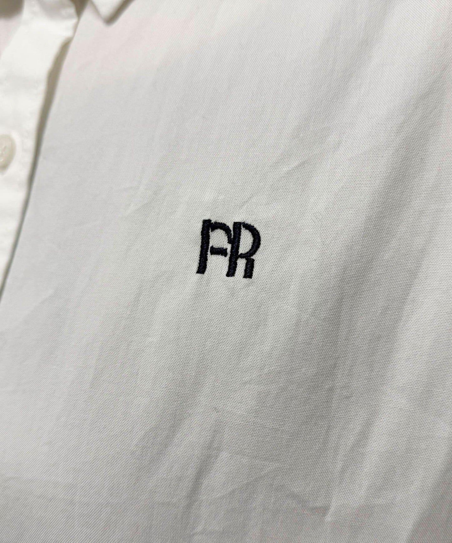 FR刺繡短袖襯衫