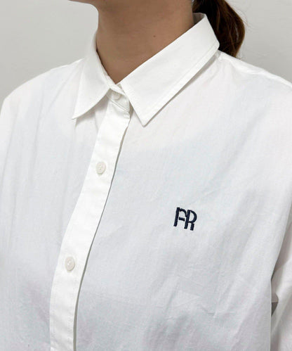 FR刺繡短袖襯衫