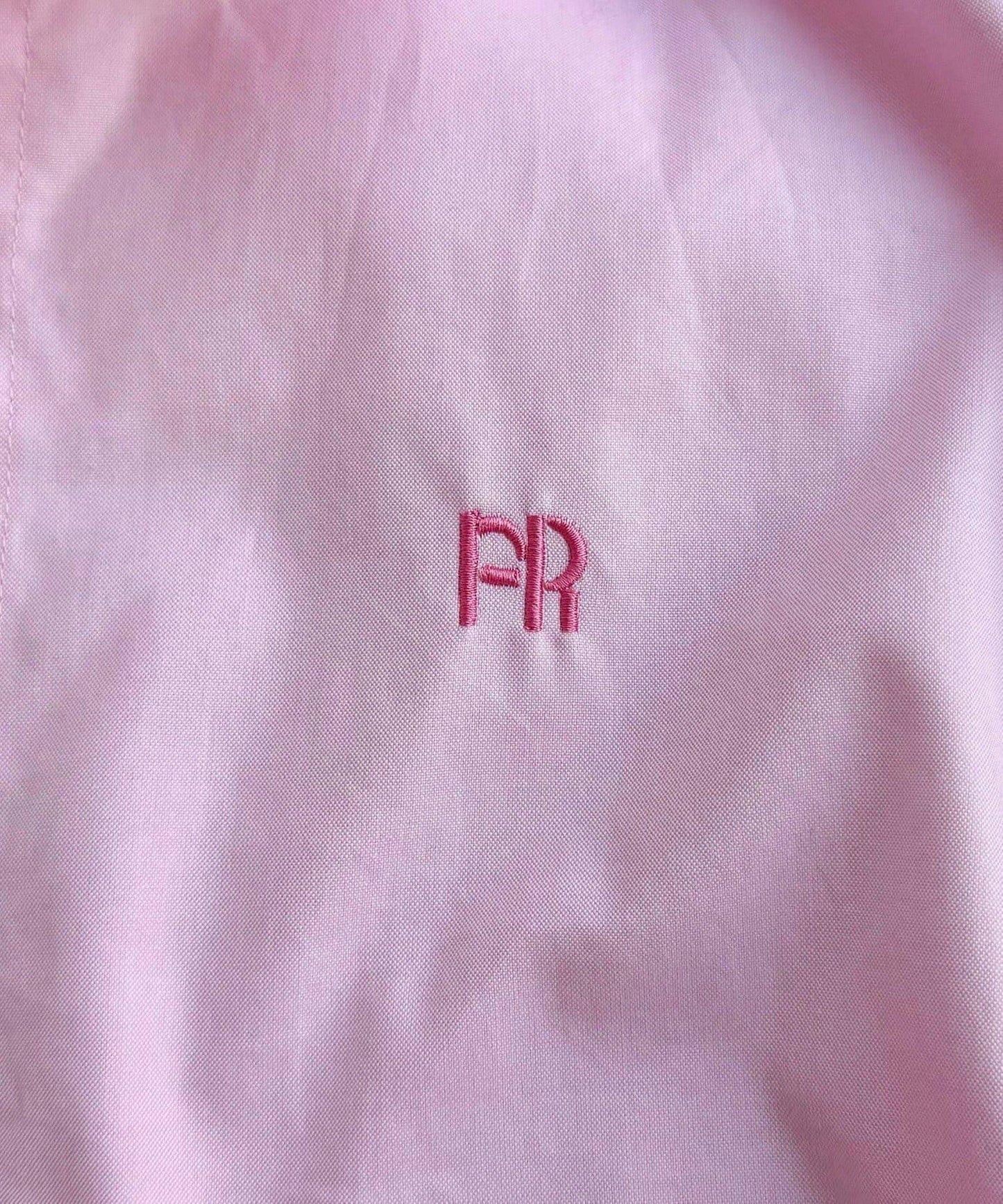 FR刺繡短袖襯衫