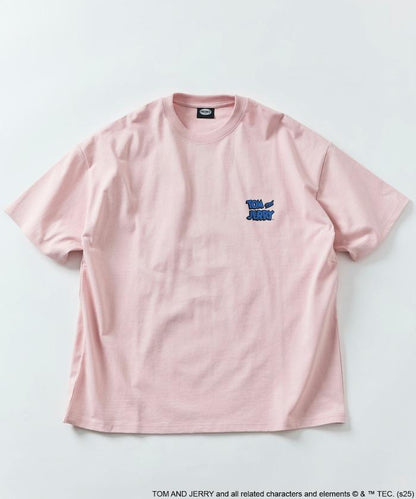 TOM＆JERRY / 《貓和老鼠》 聯名 大尺寸 印花背面 圓領 T恤 【限定推出】