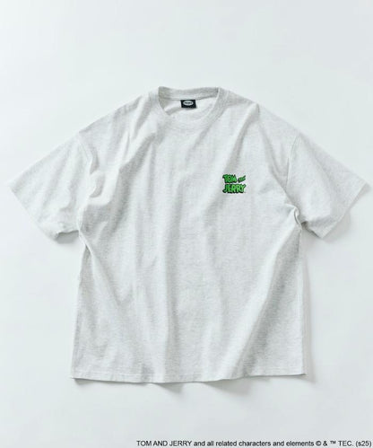 TOM＆JERRY / 《貓和老鼠》 聯名 大尺寸 印花背面 圓領 T恤 【限定推出】