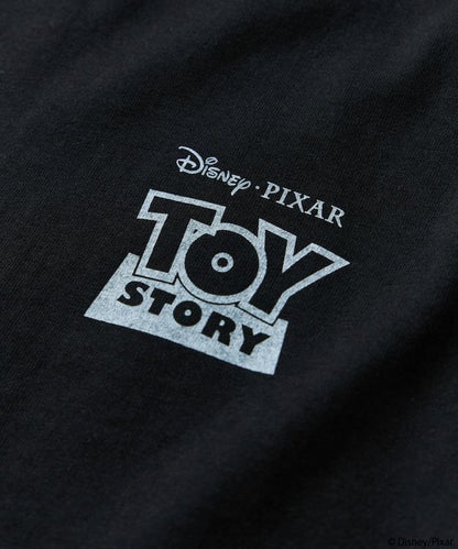 TOY STORY/玩具總動員 聯名 大尺寸 背面印花 圓領T恤/Pizza Planet