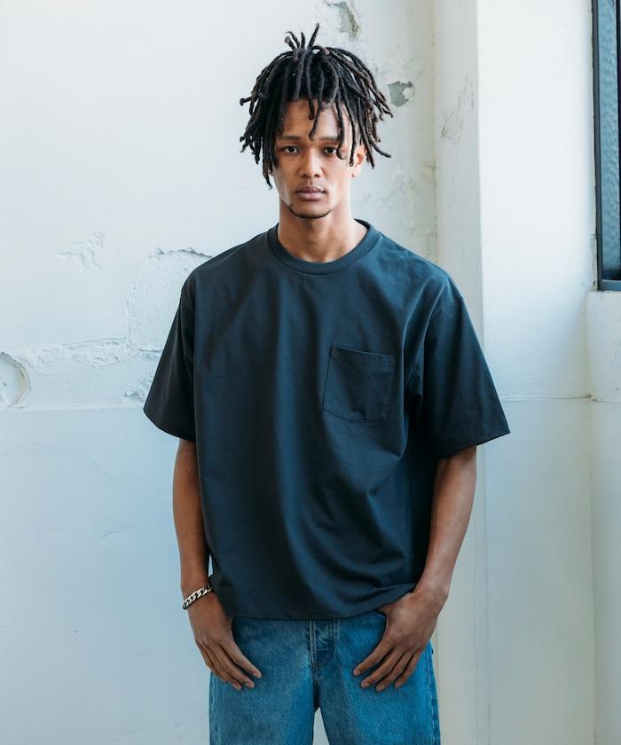 《AIR》DRY 高功能材料 7.7盎司 大尺寸 圓領口袋T恤/吸溼快乾/遮熱/防紫外線