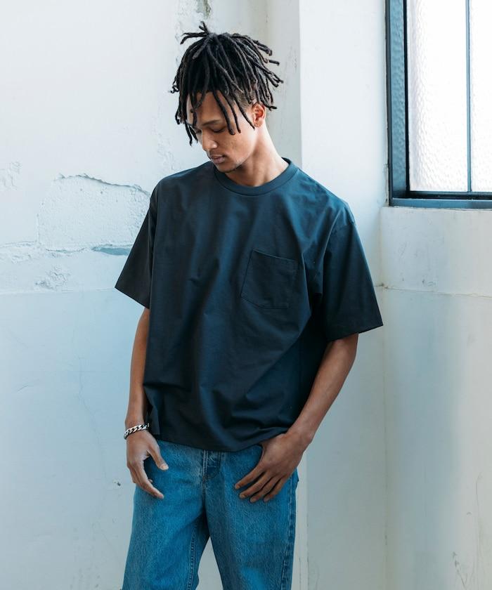 《AIR》DRY 高功能材料 7.7盎司 大尺寸 圓領口袋T恤/吸溼快乾/遮熱/防紫外線