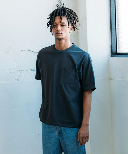 《AIR》DRY 高功能材料 7.7盎司 大尺寸 圓領口袋T恤/吸溼快乾/遮熱/防紫外線