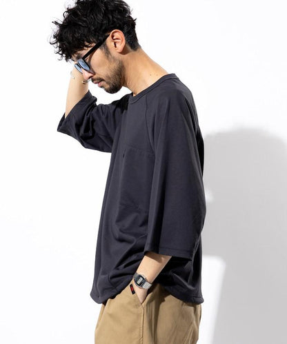 《AIR》DRY 高功能材料 防曬衣 大尺寸 圓領 短袖T恤/接觸冷感/遮熱/防紫外線/吸溼速幹