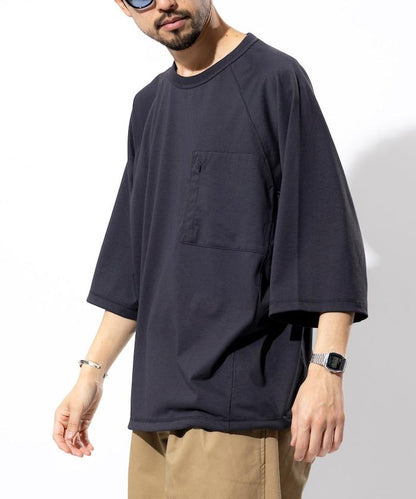 《AIR》DRY 高功能材料 防曬衣 大尺寸 圓領 短袖T恤/接觸冷感/遮熱/防紫外線/吸溼速幹