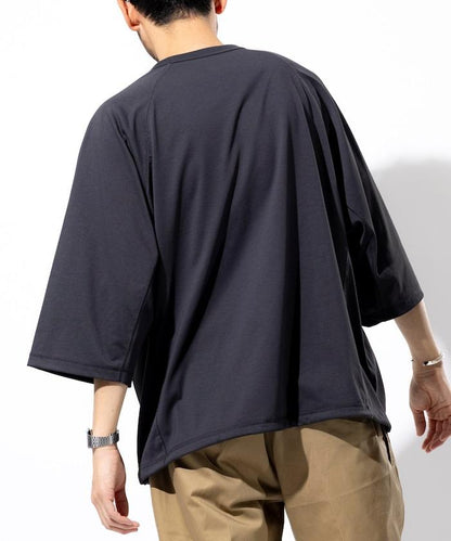 《AIR》DRY 高功能材料 防曬衣 大尺寸 圓領 短袖T恤/接觸冷感/遮熱/防紫外線/吸溼速幹