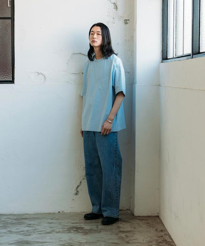 《AIR》DRY 高功能材料 7.7盎司 大尺寸 圓領口袋T恤/吸溼快乾/遮熱/防紫外線