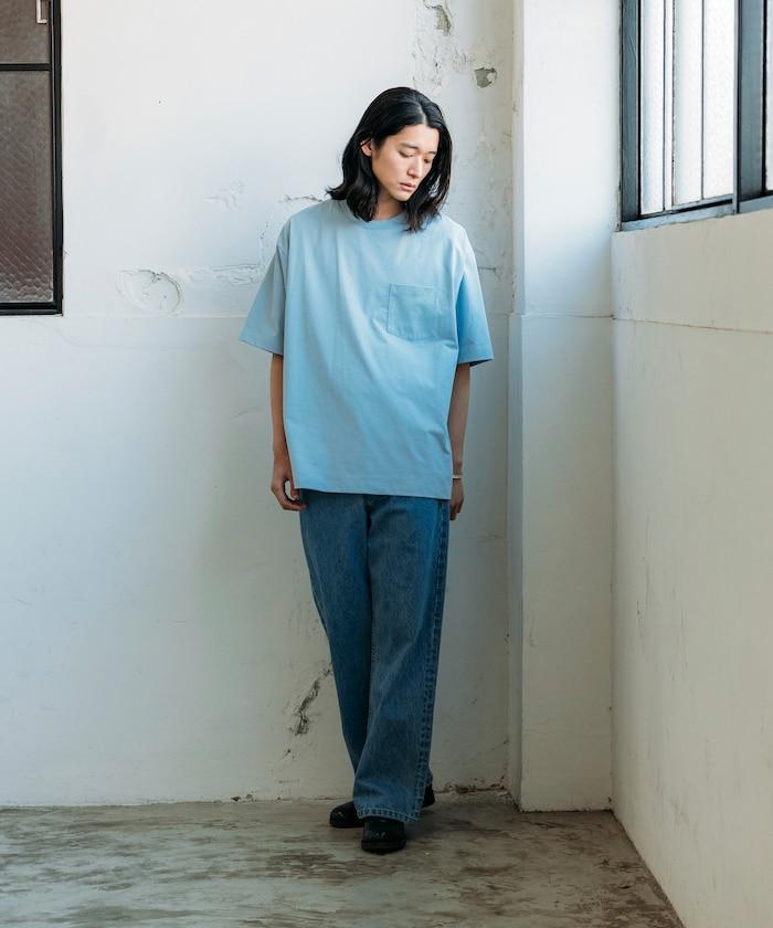 《AIR》DRY 高功能材料 7.7盎司 大尺寸 圓領口袋T恤/吸溼快乾/遮熱/防紫外線