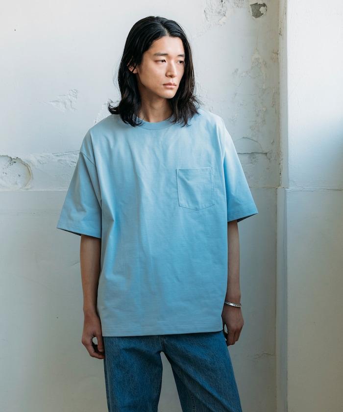 《AIR》DRY 高功能材料 7.7盎司 大尺寸 圓領口袋T恤/吸溼快乾/遮熱/防紫外線