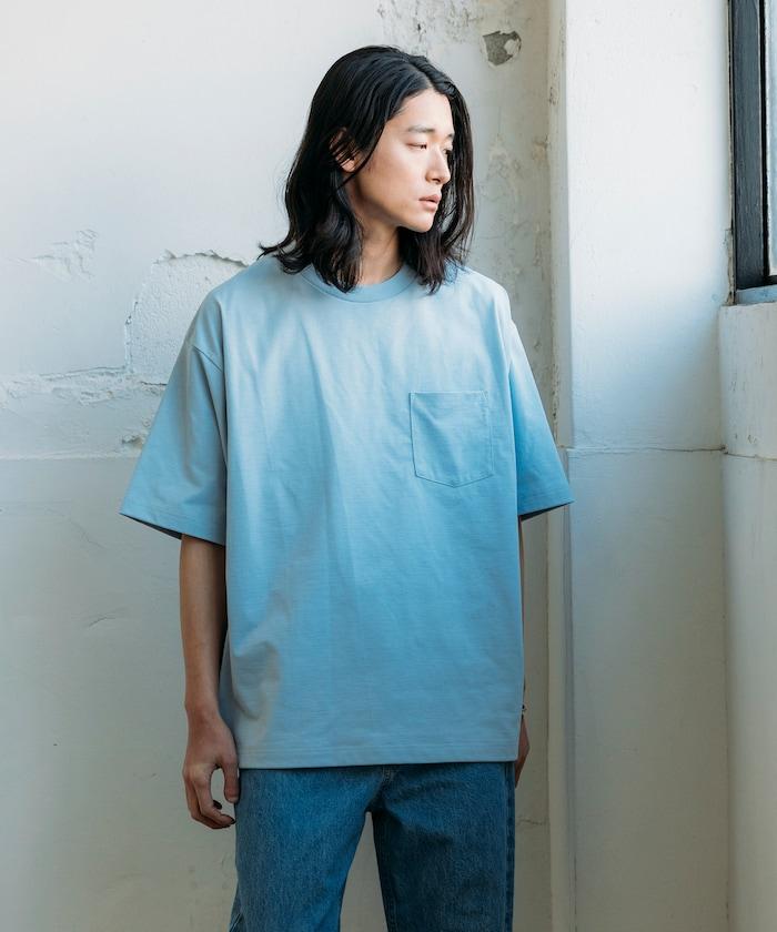 《AIR》DRY 高功能材料 7.7盎司 大尺寸 圓領口袋T恤/吸溼快乾/遮熱/防紫外線