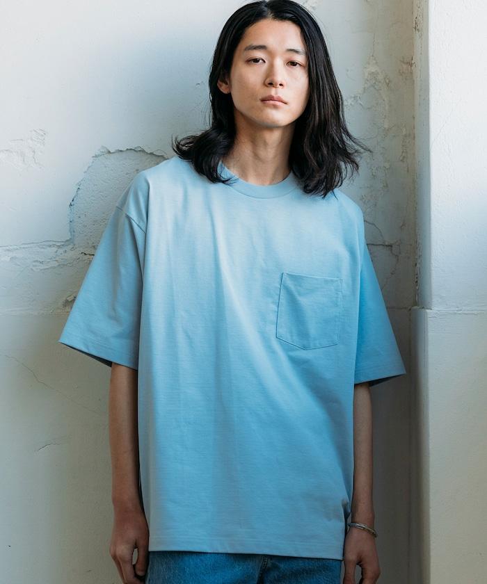 《AIR》DRY 高功能材料 7.7盎司 大尺寸 圓領口袋T恤/吸溼快乾/遮熱/防紫外線