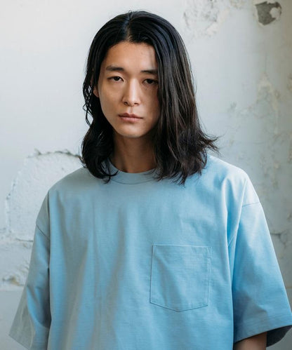 《AIR》DRY 高功能材料 7.7盎司 大尺寸 圓領口袋T恤/吸溼快乾/遮熱/防紫外線