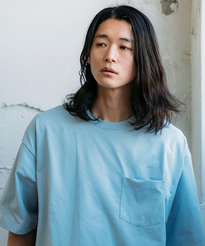 《AIR》DRY 高功能材料 7.7盎司 大尺寸 圓領口袋T恤/吸溼快乾/遮熱/防紫外線