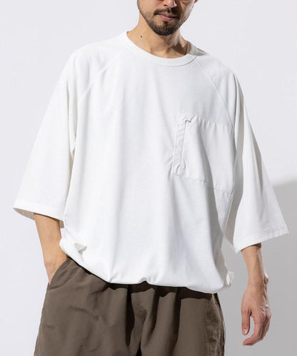 《AIR》DRY 高功能材料 防曬衣 大尺寸 圓領 短袖T恤/接觸冷感/遮熱/防紫外線/吸溼速幹