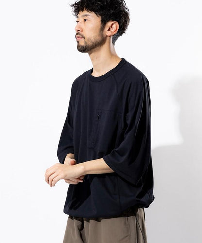 《AIR》DRY 高功能材料 防曬衣 大尺寸 圓領 短袖T恤/接觸冷感/遮熱/防紫外線/吸溼速幹