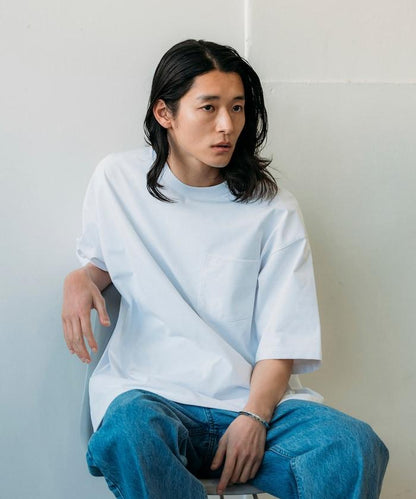 《AIR》DRY 高功能材料 7.7盎司 大尺寸 圓領口袋T恤/吸溼快乾/遮熱/防紫外線