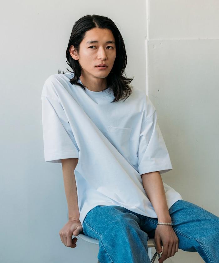 《AIR》DRY 高功能材料 7.7盎司 大尺寸 圓領口袋T恤/吸溼快乾/遮熱/防紫外線