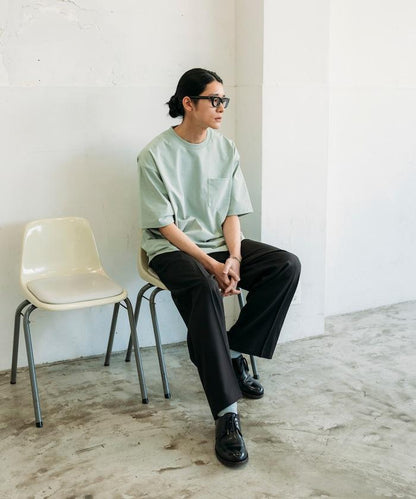 《AIR》DRY 高功能材料 7.7盎司 大尺寸 圓領口袋T恤/吸溼快乾/遮熱/防紫外線