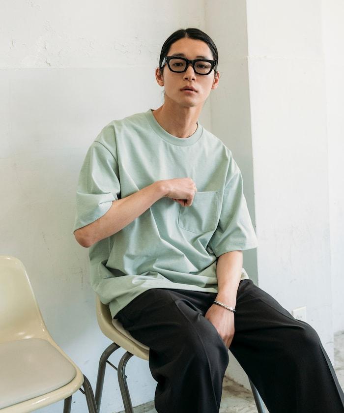 《AIR》DRY 高功能材料 7.7盎司 大尺寸 圓領口袋T恤/吸溼快乾/遮熱/防紫外線