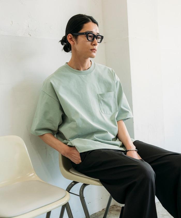 《AIR》DRY 高功能材料 7.7盎司 大尺寸 圓領口袋T恤/吸溼快乾/遮熱/防紫外線