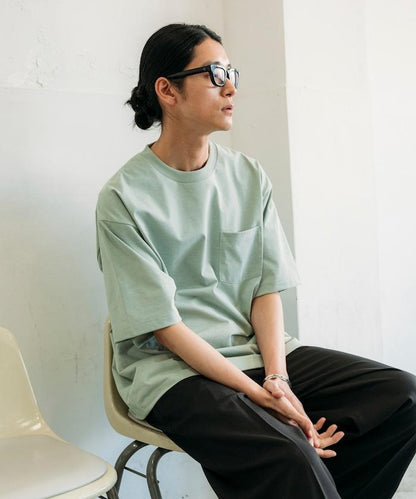 《AIR》DRY 高功能材料 7.7盎司 大尺寸 圓領口袋T恤/吸溼快乾/遮熱/防紫外線