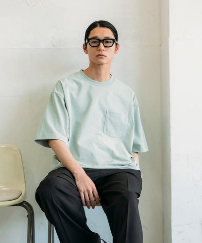 《AIR》DRY 高功能材料 7.7盎司 大尺寸 圓領口袋T恤/吸溼快乾/遮熱/防紫外線