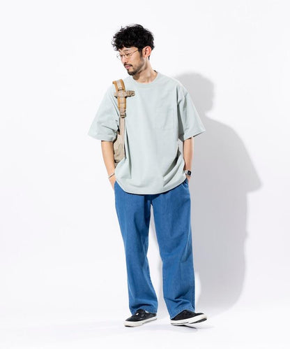 《AIR》DRY 高功能材料 7.7盎司 大尺寸 圓領口袋T恤/吸溼快乾/遮熱/防紫外線