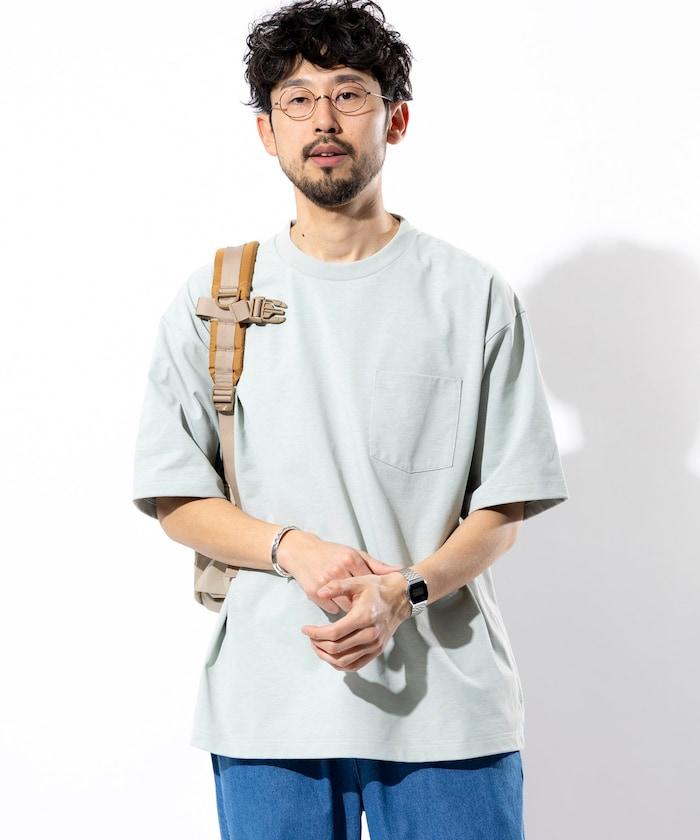 《AIR》DRY 高功能材料 7.7盎司 大尺寸 圓領口袋T恤/吸溼快乾/遮熱/防紫外線