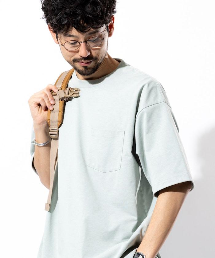 《AIR》DRY 高功能材料 7.7盎司 大尺寸 圓領口袋T恤/吸溼快乾/遮熱/防紫外線