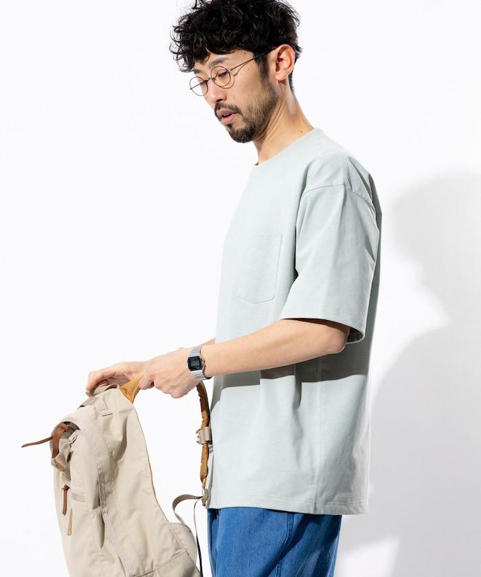 《AIR》DRY 高功能材料 7.7盎司 大尺寸 圓領口袋T恤/吸溼快乾/遮熱/防紫外線