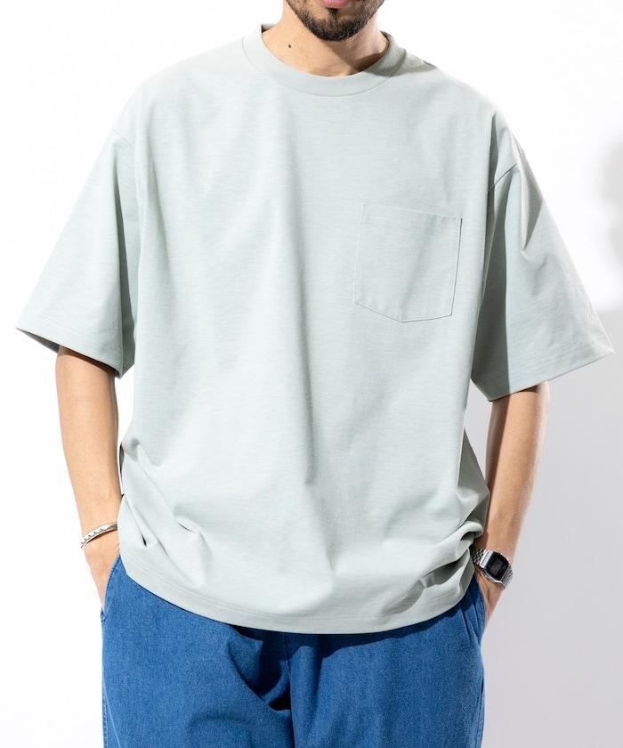 《AIR》DRY 高功能材料 7.7盎司 大尺寸 圓領口袋T恤/吸溼快乾/遮熱/防紫外線