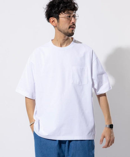 《AIR》DRY 高功能材料 7.7盎司 大尺寸 圓領口袋T恤/吸溼快乾/遮熱/防紫外線