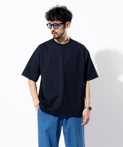 《AIR》DRY 高功能材料 7.7盎司 大尺寸 圓領口袋T恤/吸溼快乾/遮熱/防紫外線