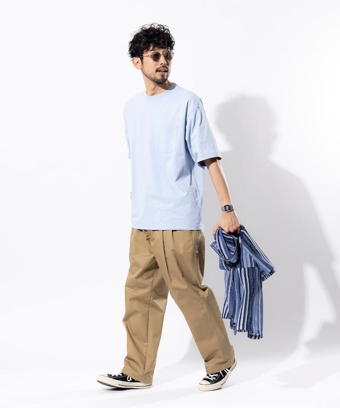 《AIR》DRY 高功能材料 7.7盎司 大尺寸 圓領口袋T恤/吸溼快乾/遮熱/防紫外線