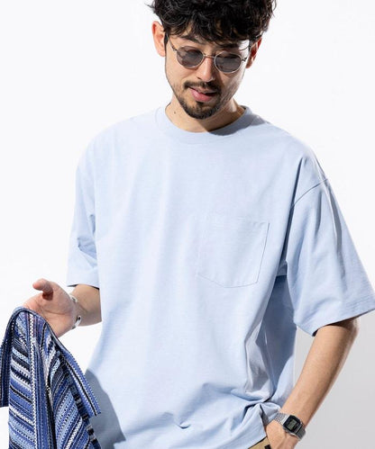 《AIR》DRY 高功能材料 7.7盎司 大尺寸 圓領口袋T恤/吸溼快乾/遮熱/防紫外線