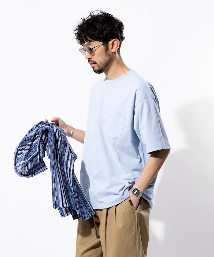 《AIR》DRY 高功能材料 7.7盎司 大尺寸 圓領口袋T恤/吸溼快乾/遮熱/防紫外線