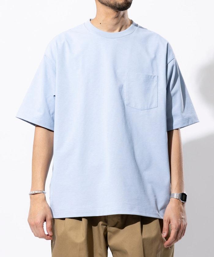 《AIR》DRY 高功能材料 7.7盎司 大尺寸 圓領口袋T恤/吸溼快乾/遮熱/防紫外線